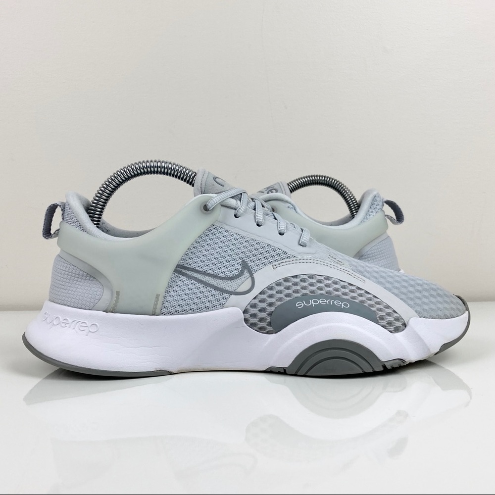 Nike Men’s SuperRep Go 2 Pure Platinum Gray Athletic Running Shoes Size 8.0